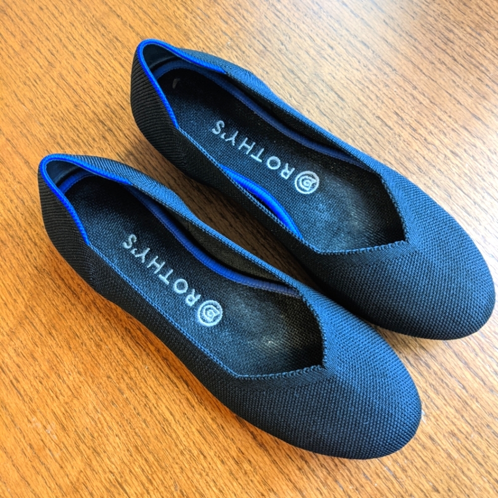 Black Rothy's, Barely Used, Size 8.5